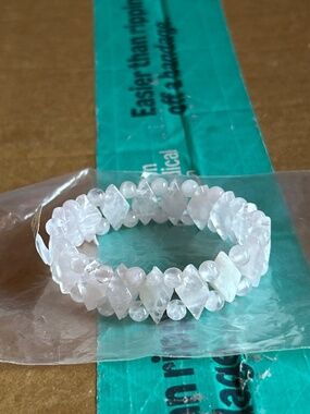 Adjustable Rose Quartz Princess Crystal Bracelet